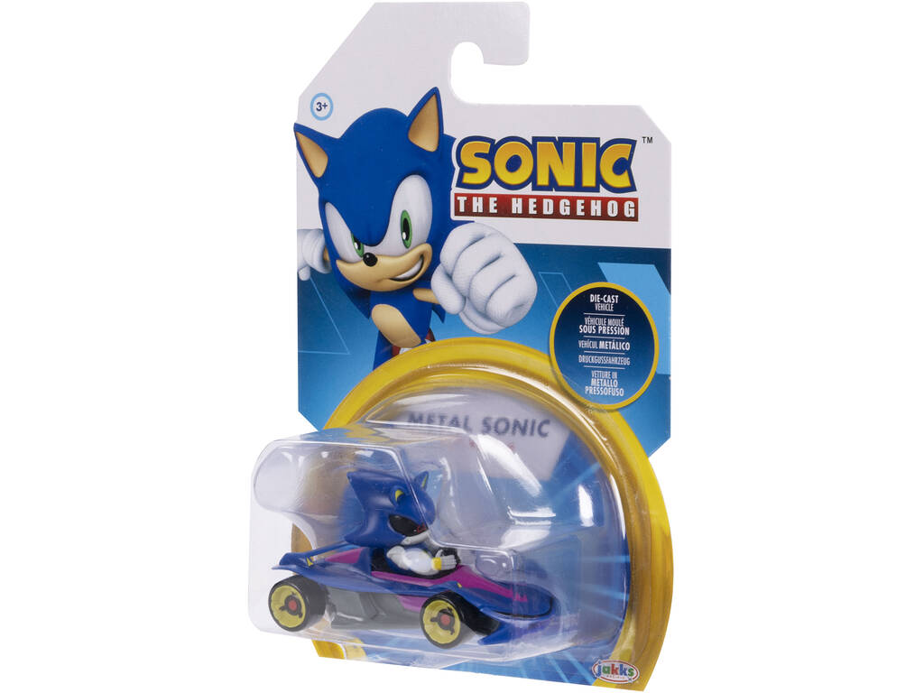 Sonic The Hedgehog Veículo Metálico Metal Sonic 6 cm