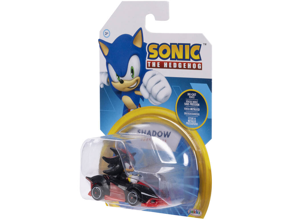 Sonic The Hedgehog Veículo Metálico Shadow 6 cm