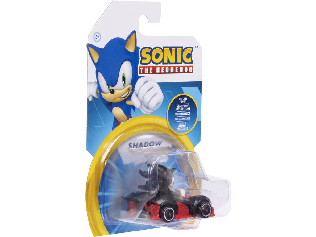 Sonic The Hedgehog Veículo Metálico Shadow 6 cm