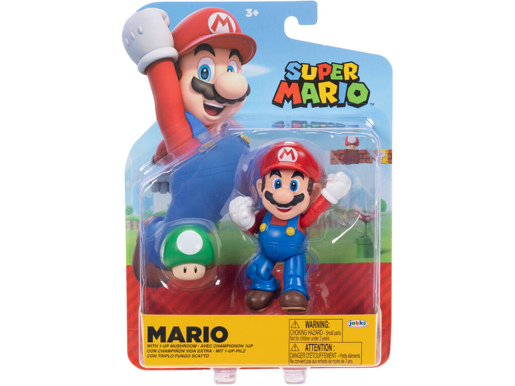 Figurine Super Mario de 10 cm avec accessoire