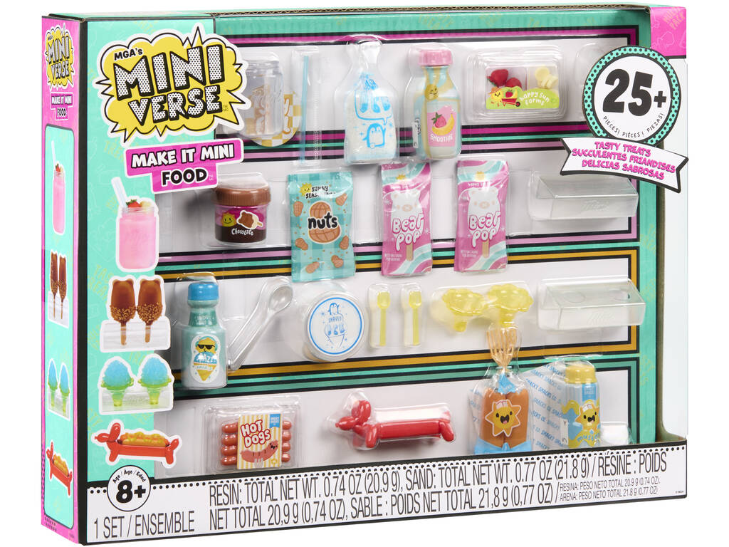 MiniVerse Pack Make It Mini Food de 30 Peças
