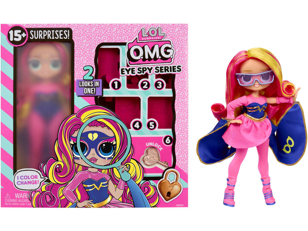 LOL Surprise OMG Eye Spy Series Muñeca Sabrina Sky con Accesorios