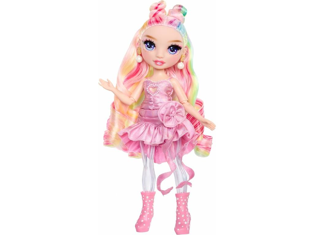 Rainbow High Shimmers Poupée Bella Parker avec slime et animal de compagnie