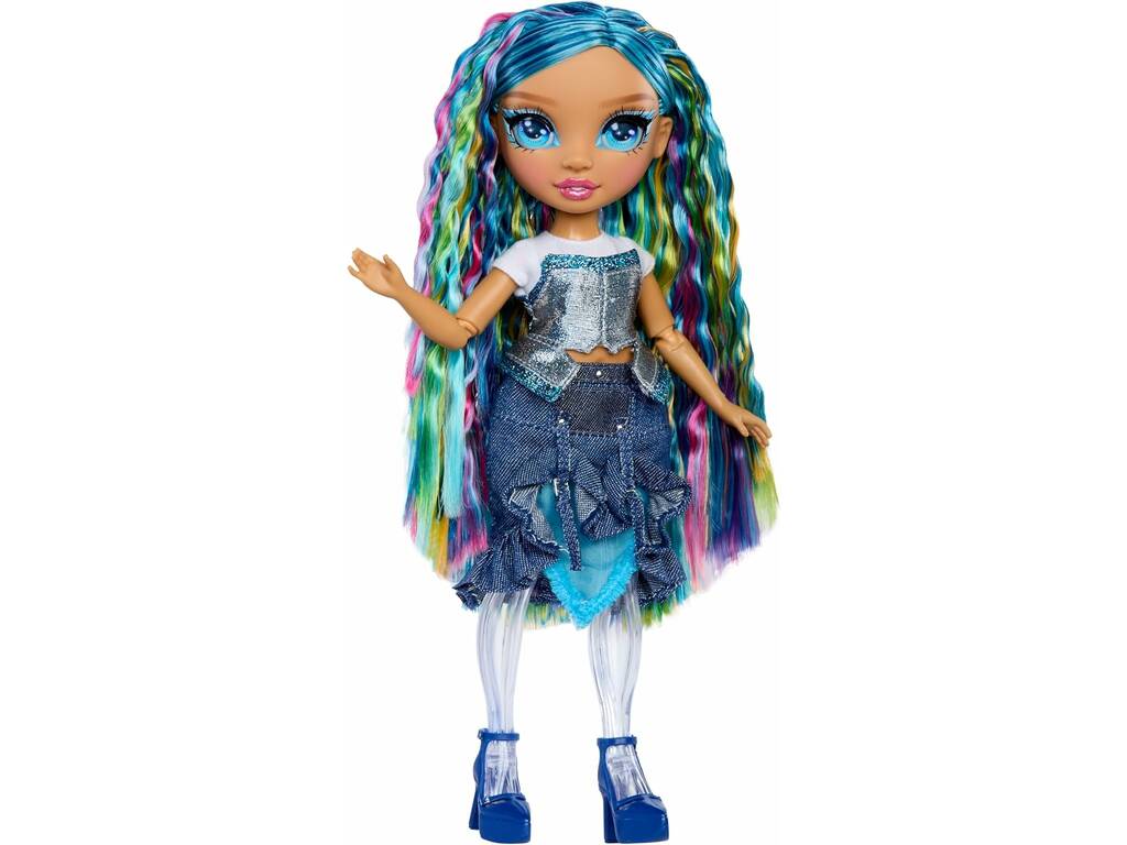 Rainbow High Shimmers Poupée Skyler Bradshaw avec slime et animal de compagnie