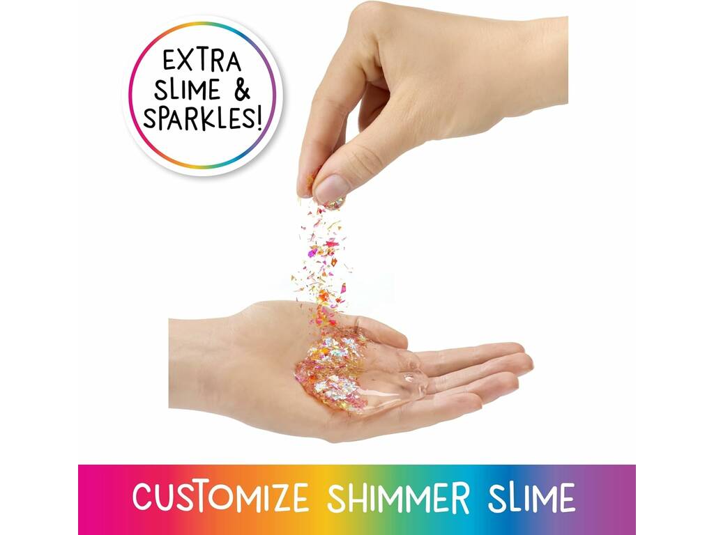 Rainbow High Shimmers Poupée Violet Willow avec slime et animal de compagnie