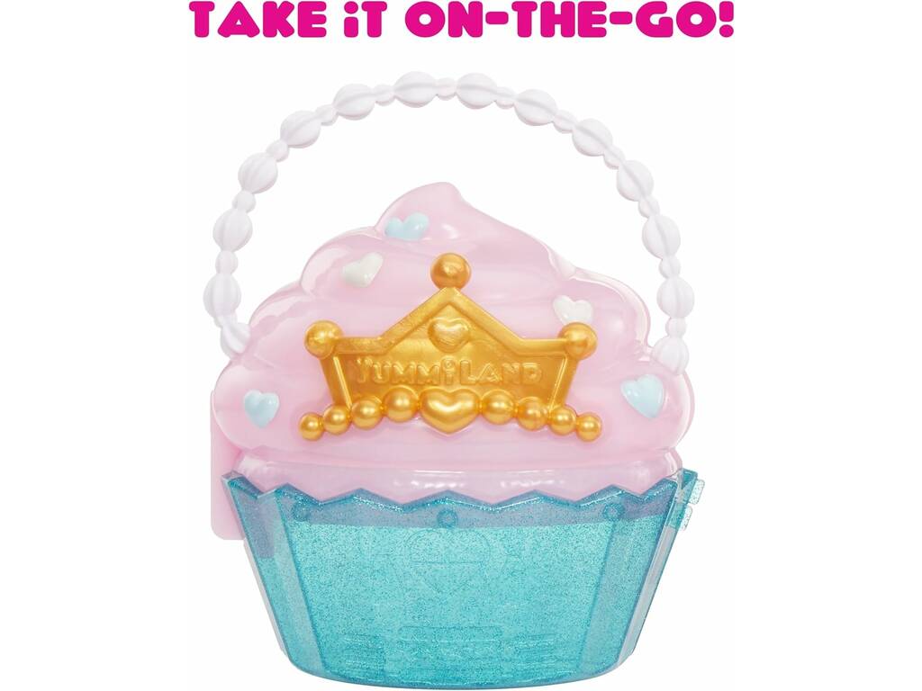 YummiLand Neceser de Belleza Cupcake con Muñeca Callie Exclusiva y Accesorios