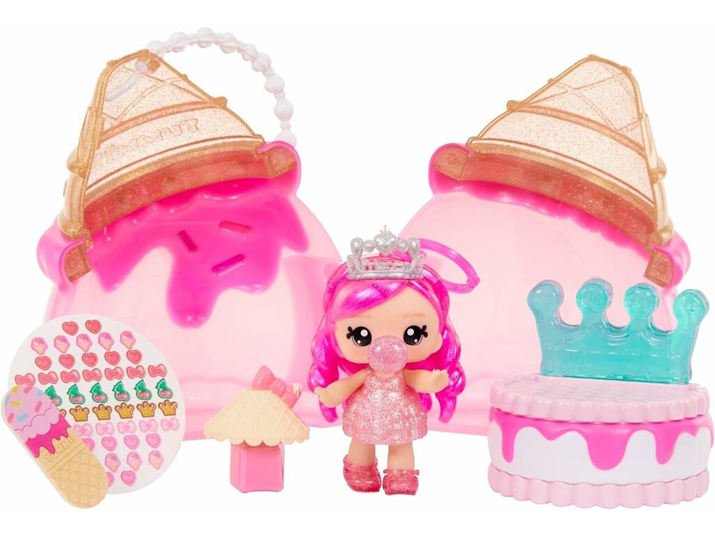 YummiLand Beauty Bag Ice Cream con bambola Bianca Bubblegum esclusiva e accessori