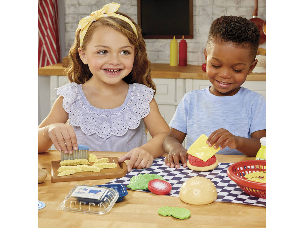 Little Tikes Creative Chefs Pack Hamburguesa con Masa y Arena Mágica