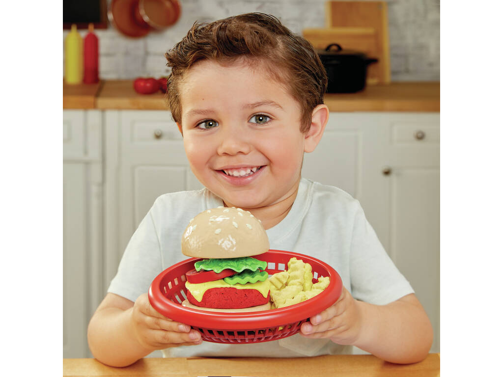 Little Tikes Creative Chefs Pack Hamburguesa con Masa y Arena Mágica
