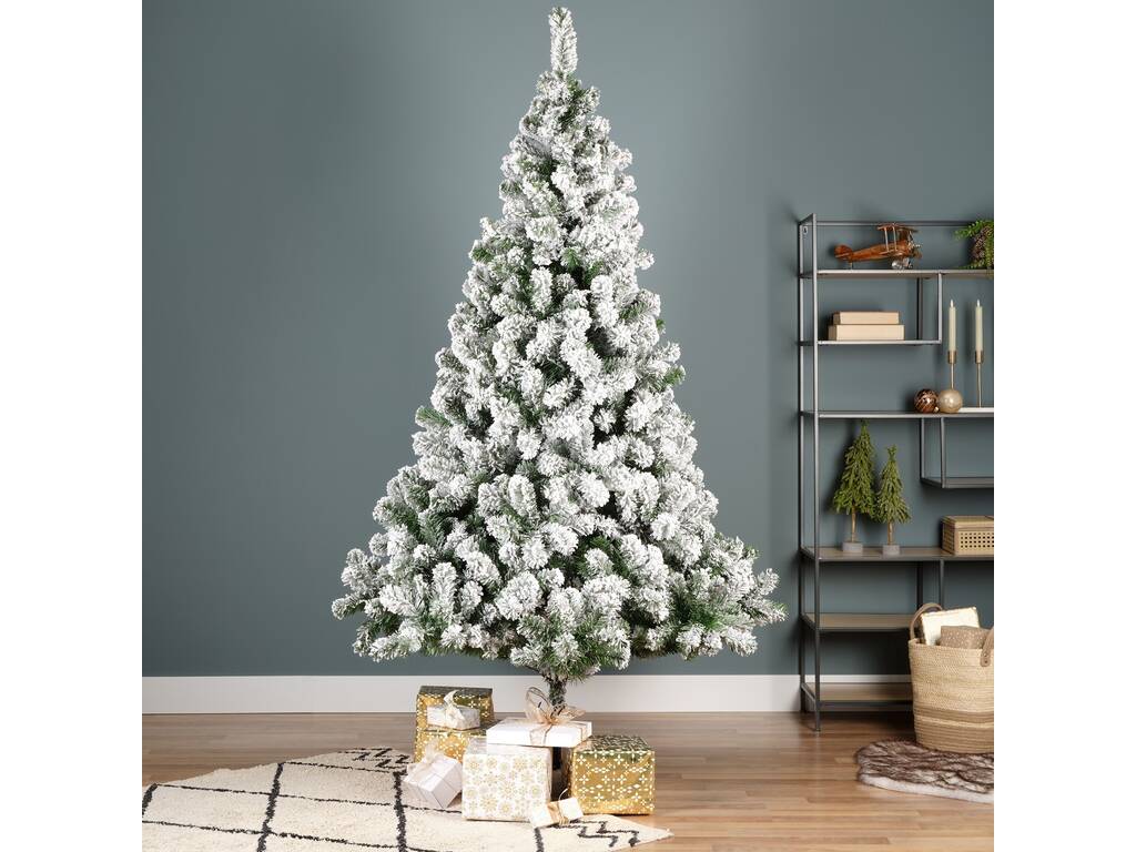 Sapin de Noël Imperial Nevado de 180 cm avec 525 branches Everlands