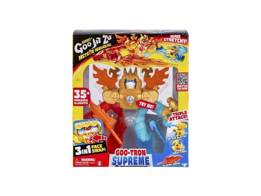 Heroes Of Goo Jit Zu Figura Goo-Tron Supreme con luci e suoni
