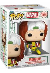 Funko Pop Marvel Figur Rogue mit Weihnachtsgeschenken und Wackelkopf