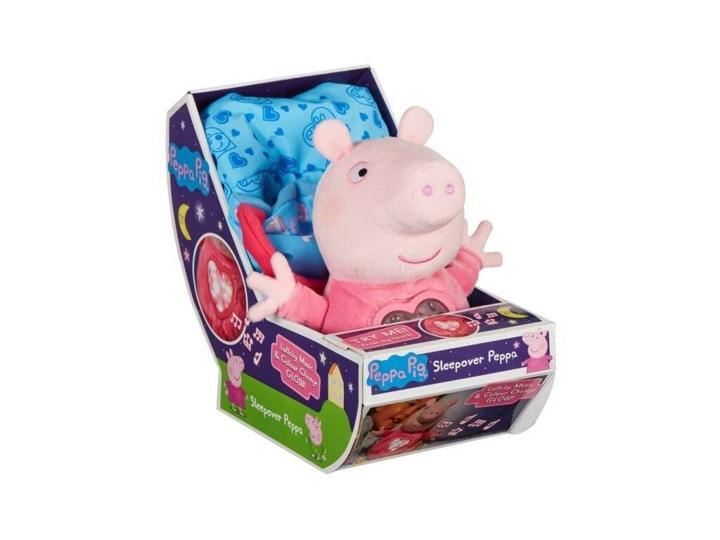 Peppa Pig Peluche Festa do Pijama de 20 cm com Luz e Sons