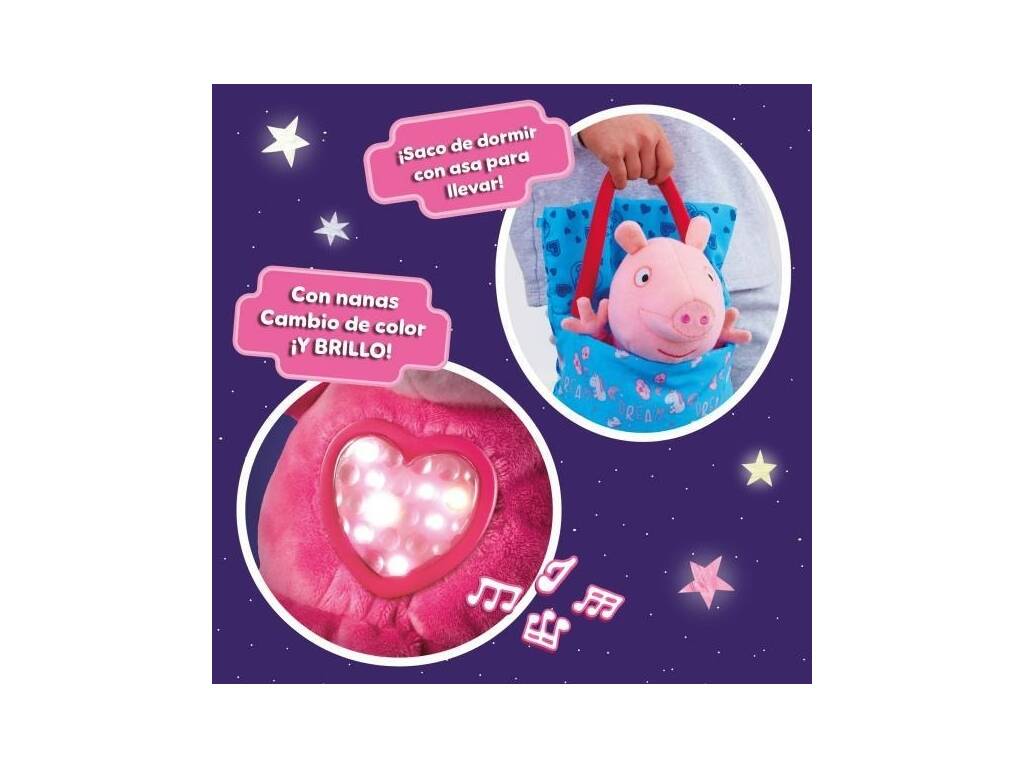 Peppa Pig Peluche Festa do Pijama de 20 cm com Luz e Sons