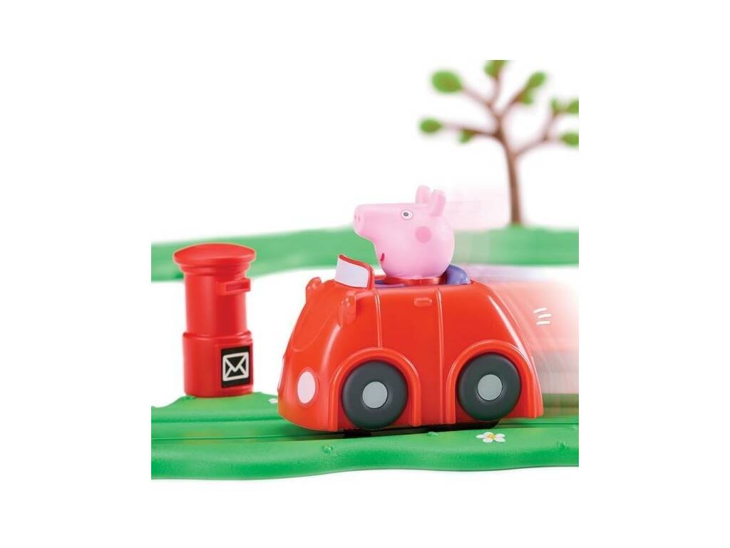 Peppa Pig Circuito Coche Rojo de Peppa