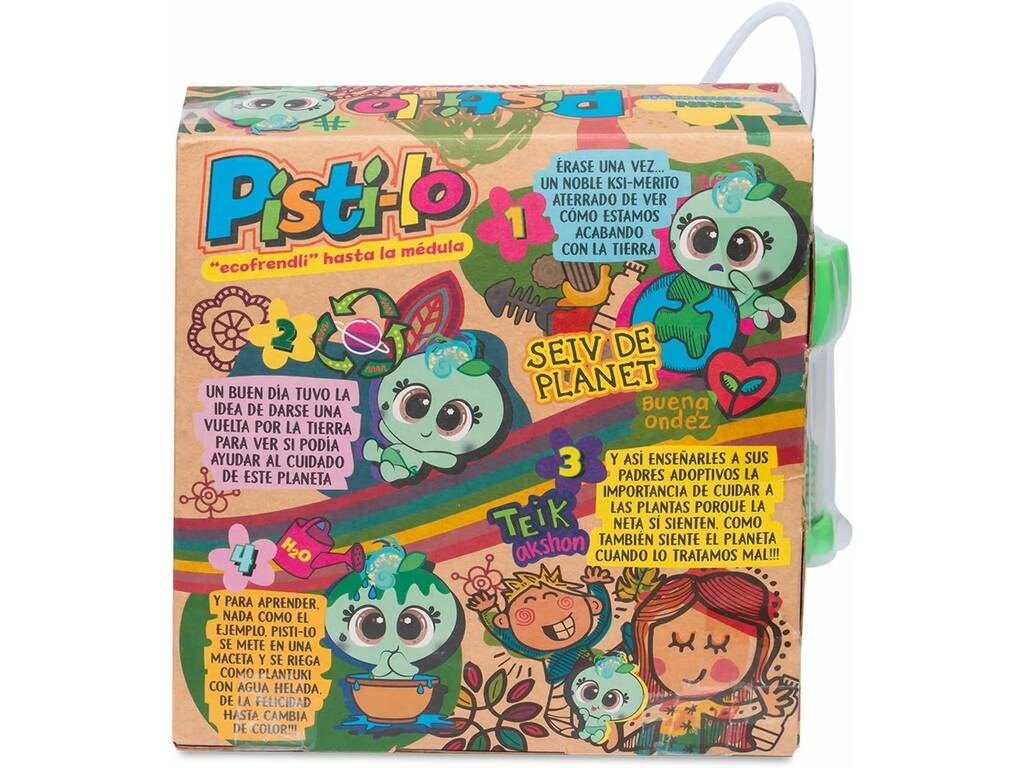 Ksimerito Ecofrendli Poupée Pisti-lo verte avec accessoires