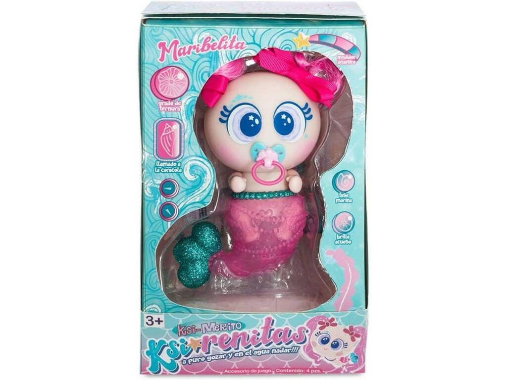 Ksimerito Ksirenita Bambola Maribelita Rosa con accessori