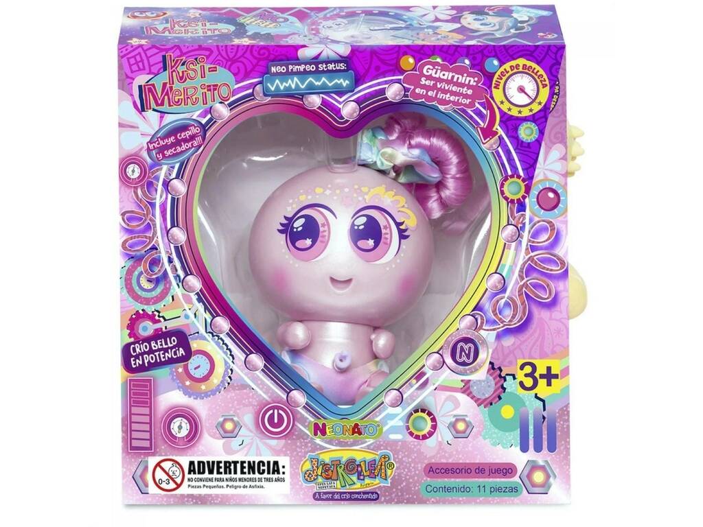 Ksimerito Neo 4Ever Boneca Machincuepa Rosa com Acessórios