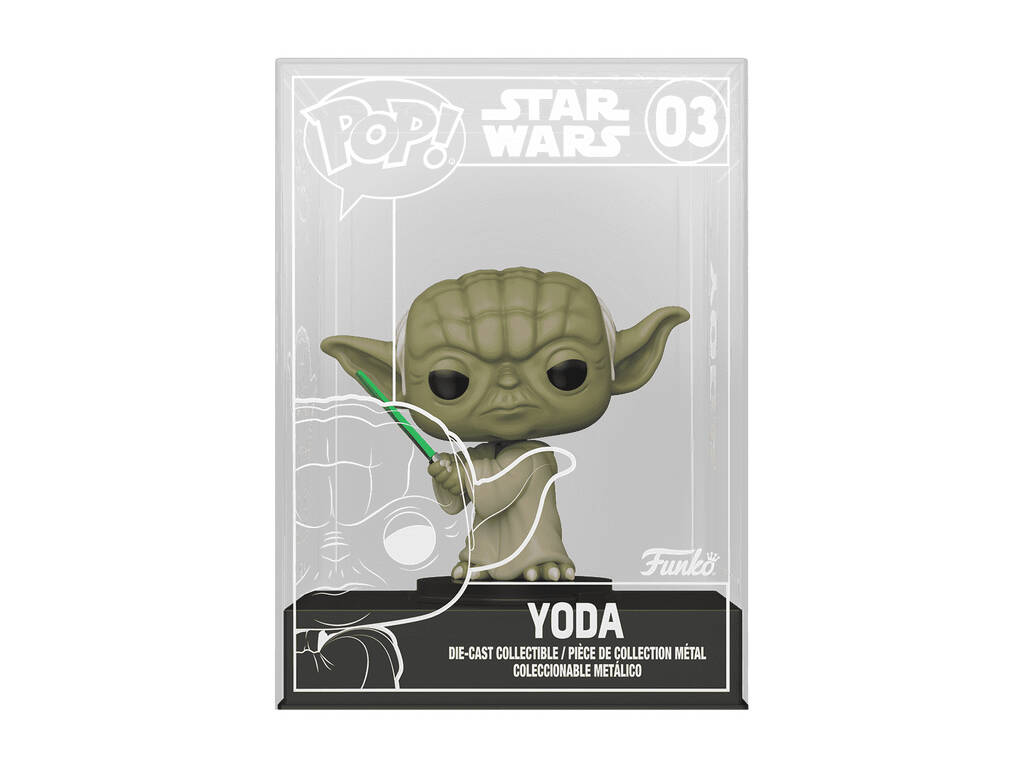 Funko Pop Die Cast Star Wars Figurine Yoda Métallique Exclusif