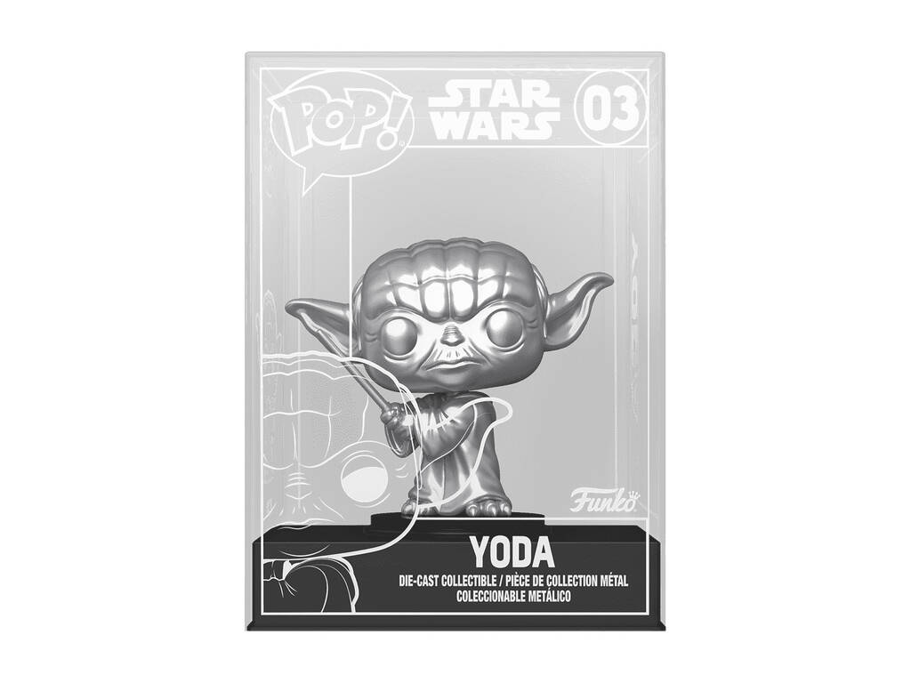 Funko Pop Die Cast Star Wars Figurine Yoda Métallique Exclusif