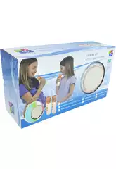 Set karaoke con altoparlante luminoso e 2 microfoni