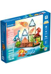 Geomag Magnetic Tiles Pack Dino World de 25 pièces