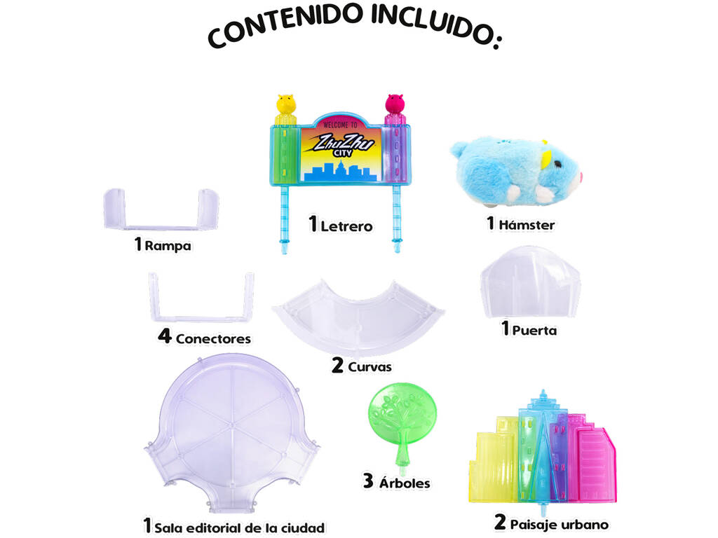 Zhu Zhu Pets Starter Set Centro di ZhuZhu City con Hamster