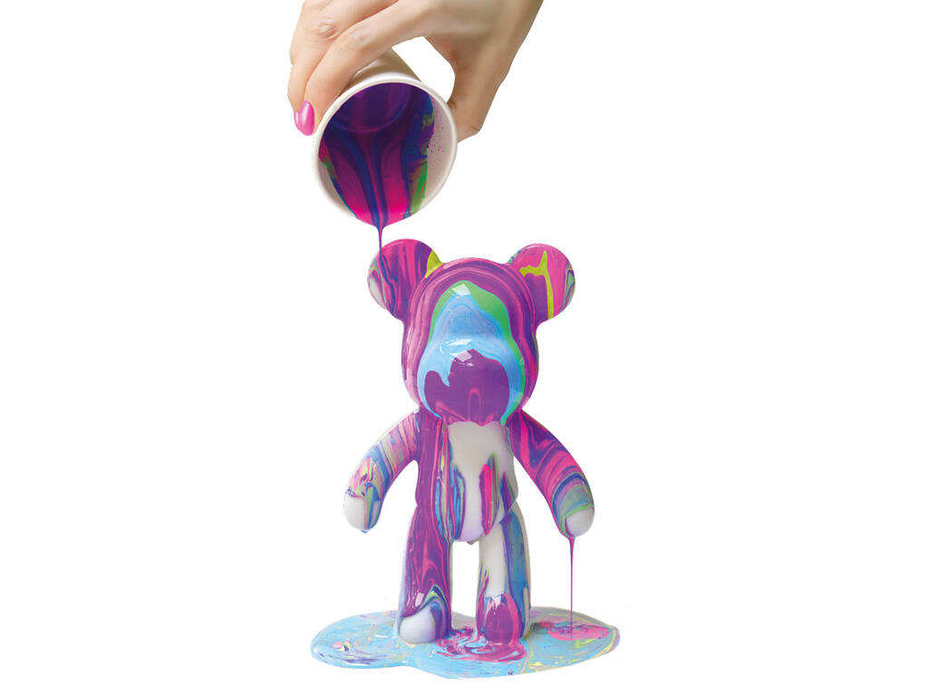 Marbleous Creations Kit di pittura Marble Bear da 23 cm