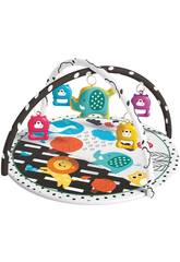 Babygym-Spieldecke mit Bogen und Spielzeugen 74x74 cm
