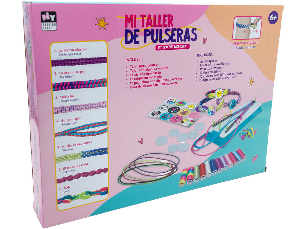 Il mio laboratorio di braccialetti con telaio e accessori
