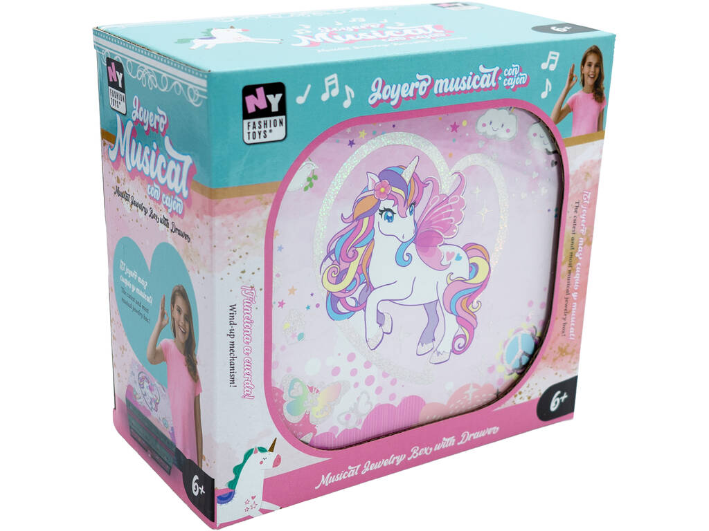 Joyero Musical Unicornio con Cajón