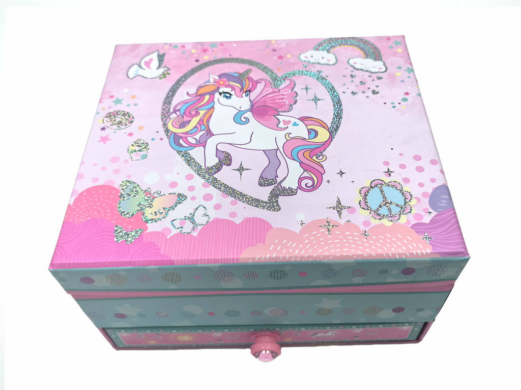 Joyero Musical Unicornio con Cajón