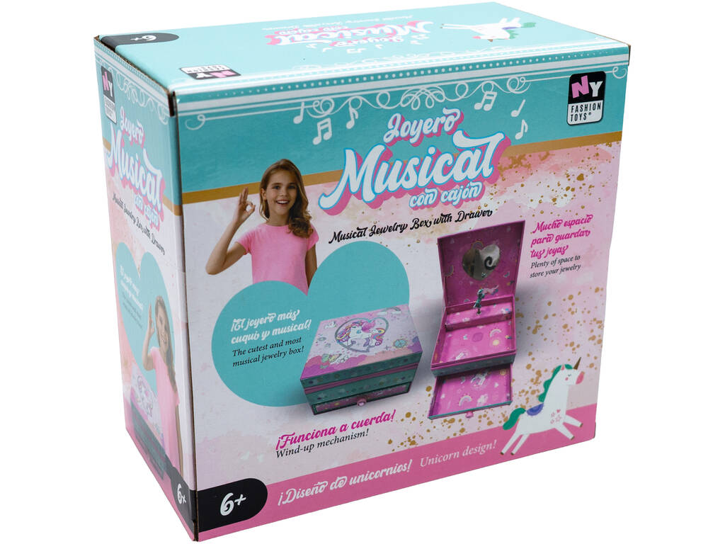 Joyero Musical Unicornio con Cajón
