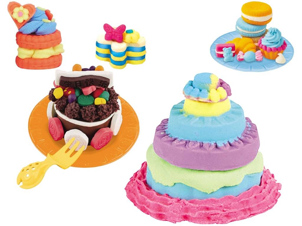 Pâte à modeler Set Gâteaux d'anniversaire