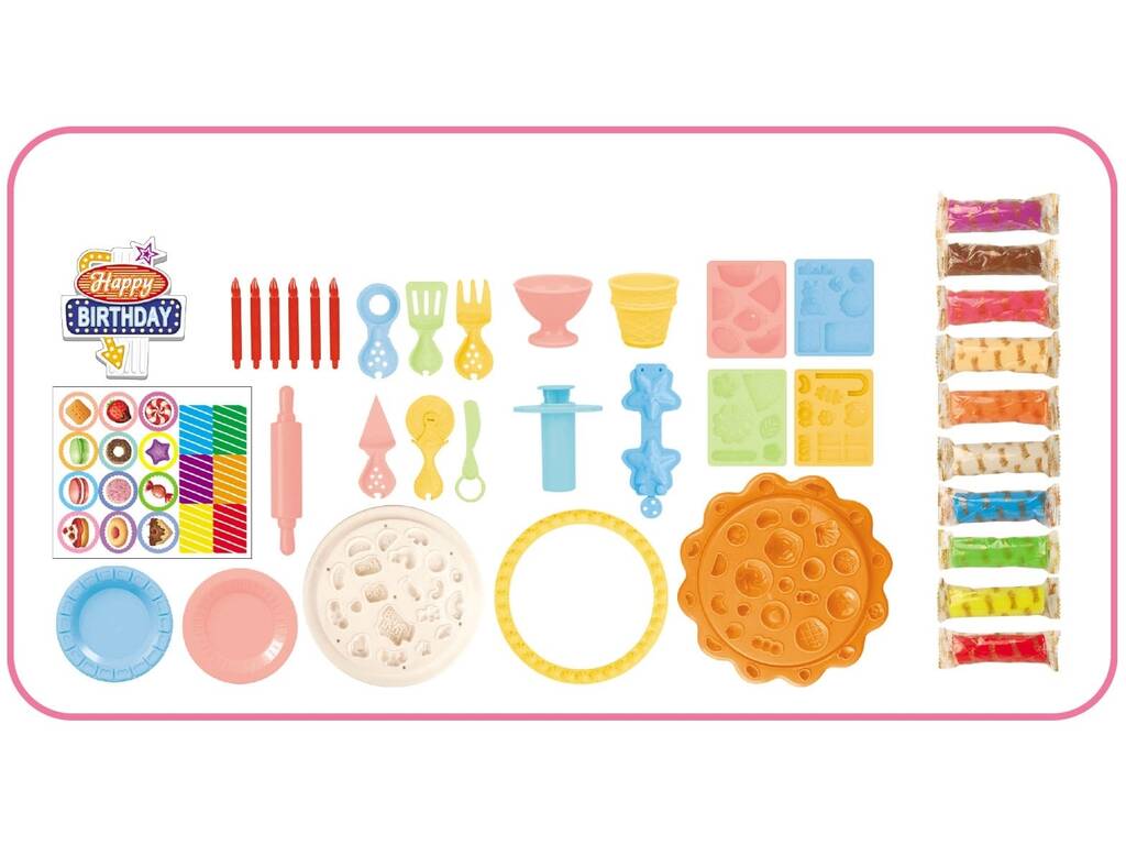 Pâte à modeler Set Gâteaux d'anniversaire