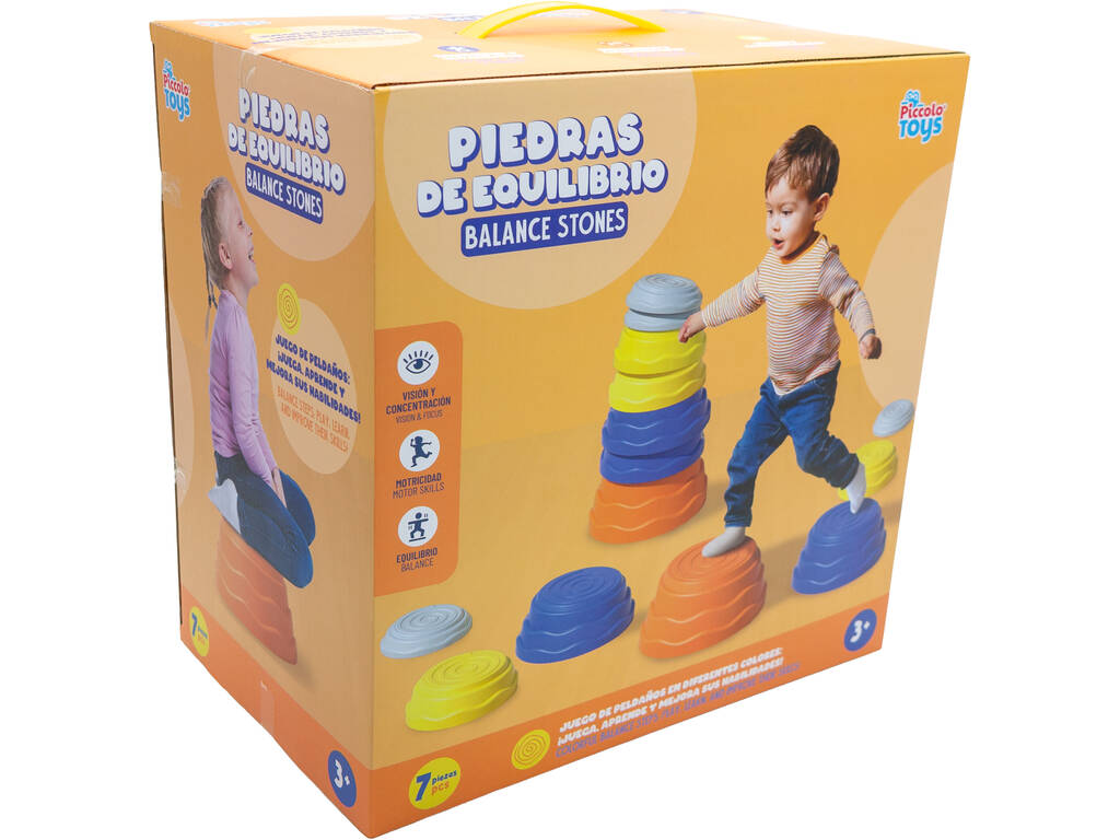 Set di 7 pietre da equilibrio impilabili