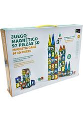 Jeu de construction magnétique avec 97 pièces