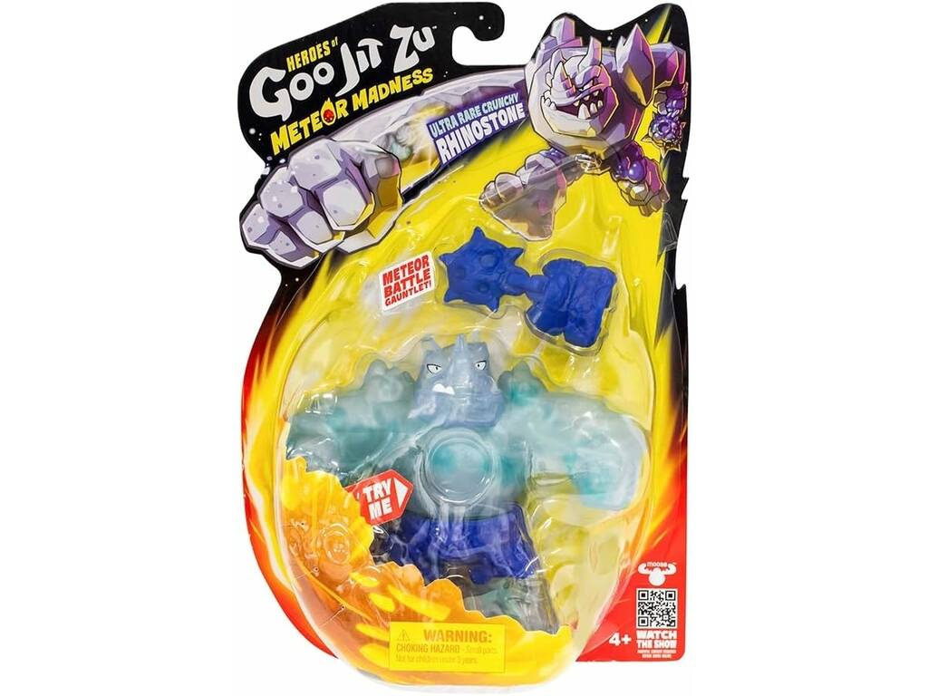 Heroes Of Goo Jit Zu Meteor Madness Figura Ultra Rare Crunchy Rhinostone