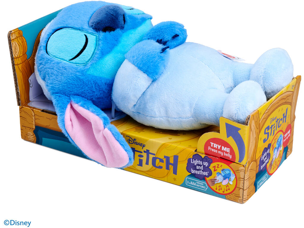 Disney Stitch Peluche Stitch Hora de Dormir de 31 cm