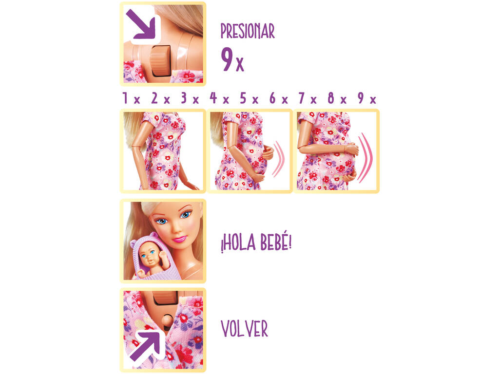 Steffi Love Muñeca con Set Bienvenida para el Bebé