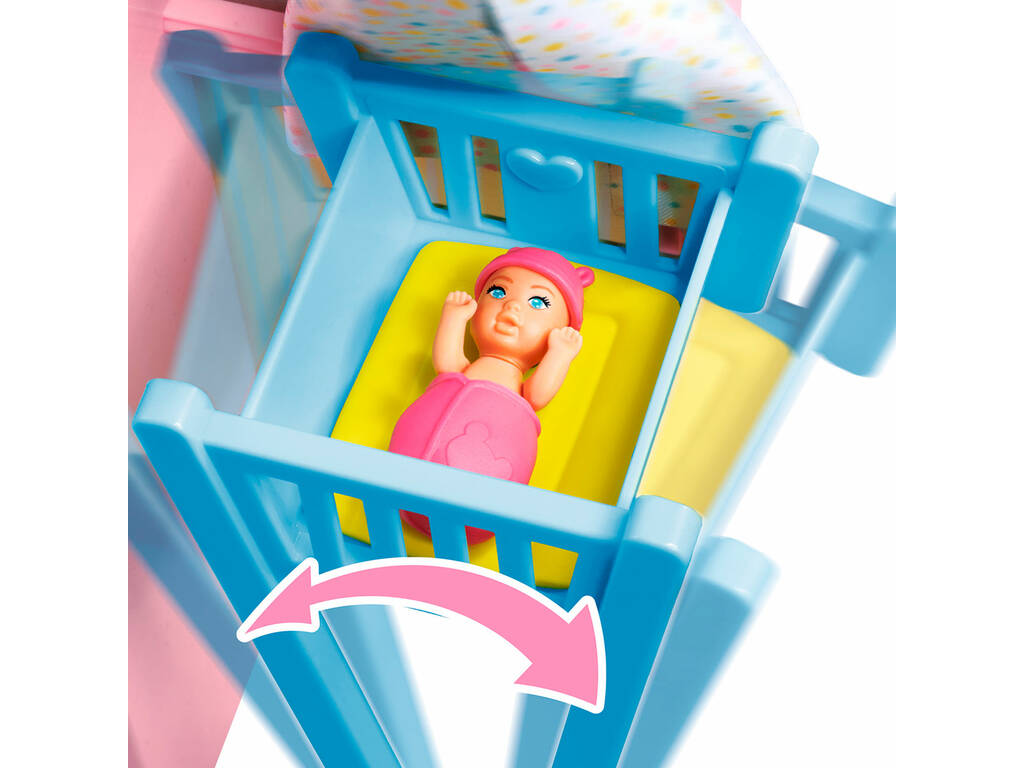 Steffi Love Muñeca con Habitación del Bebé Recién Nacido con Accesorios