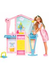 Steffi Love Poupée avec chambre de bébé nouveau-né et accessoires
