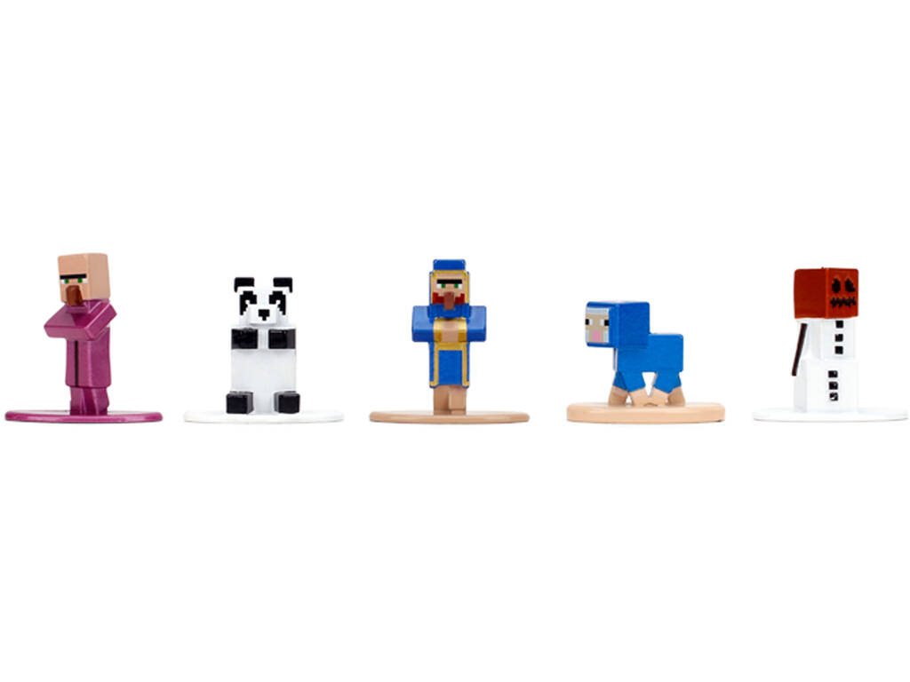 Nano Metalfigs Minecraft Pack 18 Figuras de Metal de 4 cm