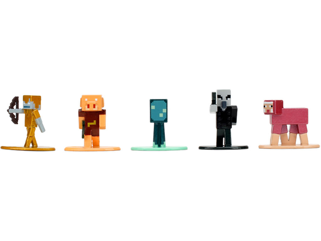 Nano Metalfigs Minecraft Pack 18 Figuras de Metal de 4 cm