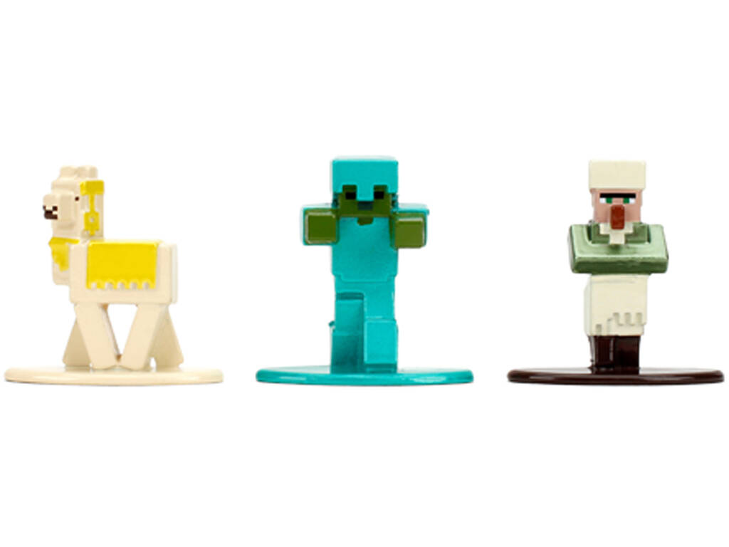 Nano Metalfigs Minecraft Pack 18 Figuras de Metal de 4 cm