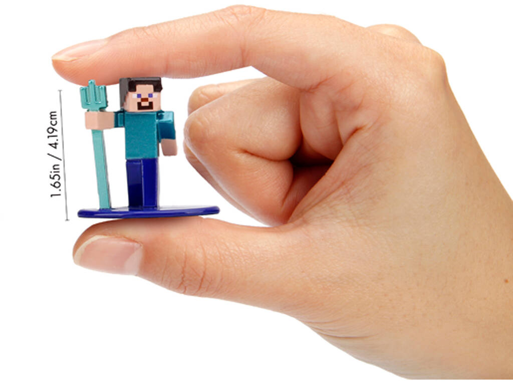 Nano Metalfigs Minecraft Pack 18 Figuras de Metal de 4 cm
