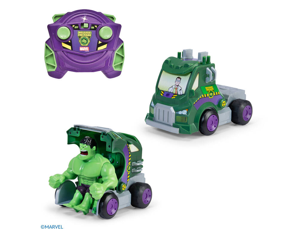 Marvel Avengers Coche Hulk Smash Radio Control de 19 cm