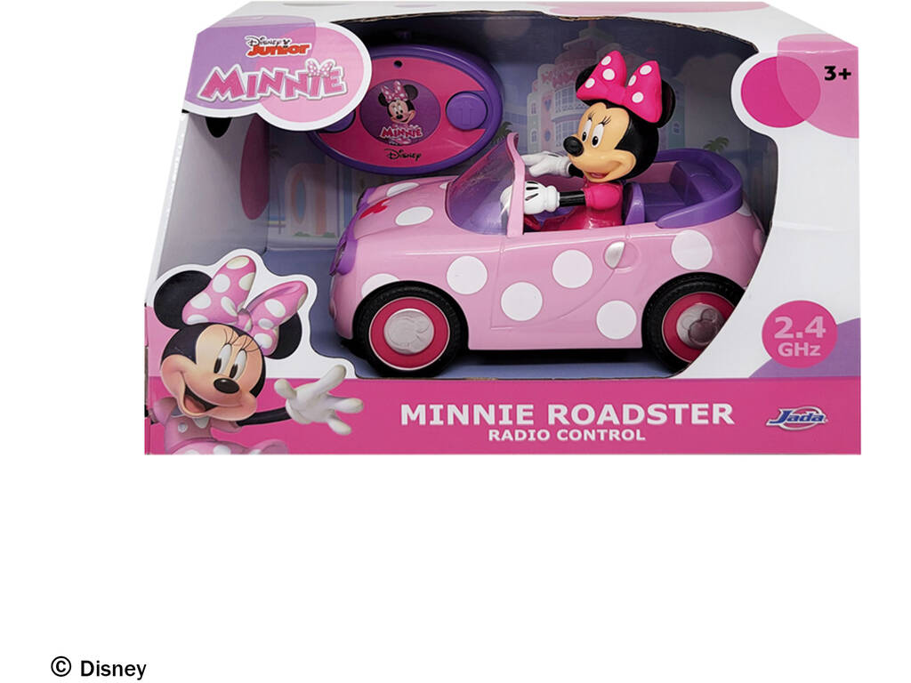 Disney Junior Minnie Auto Roadster Radiocomandata da 17 cm