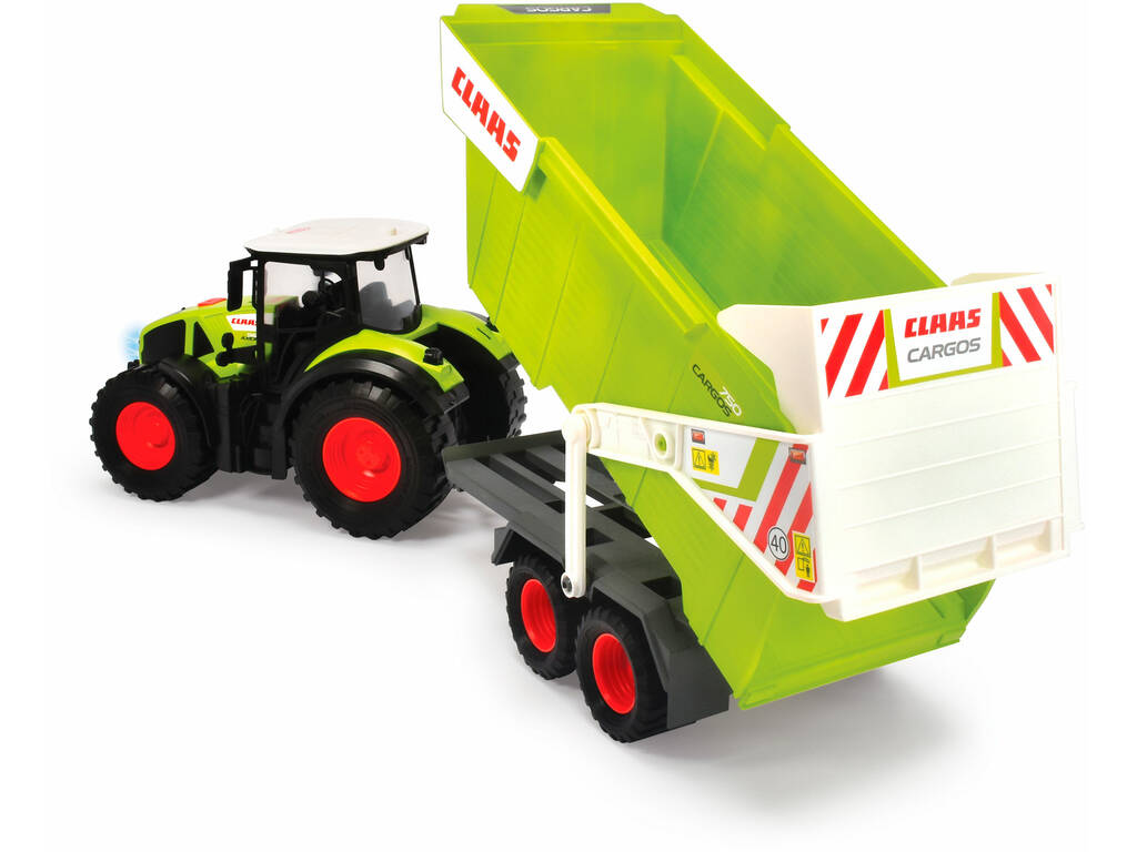 Tractor y Tráiler Claas de 64 cm con Luces y Sonidos