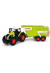 Trattore e rimorchio Claas da 64 cm con luci e suoni